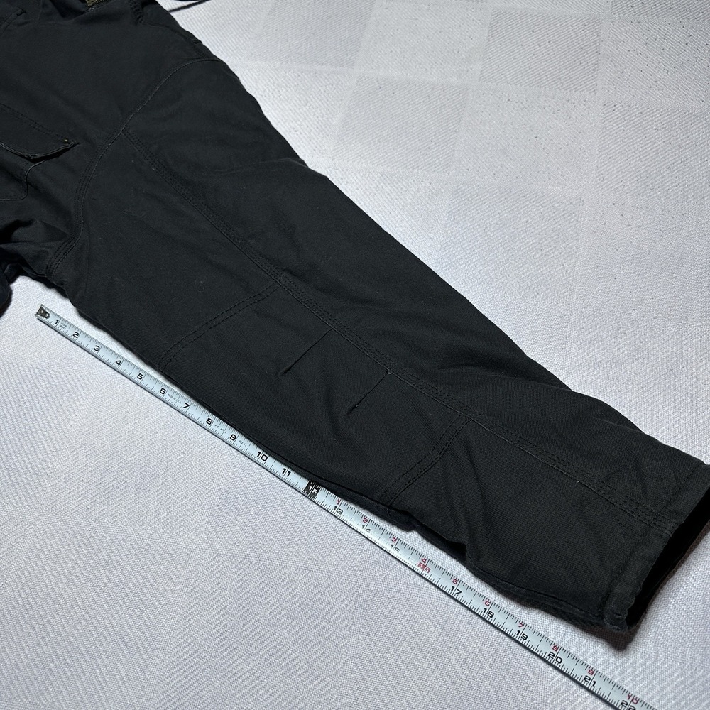 Rugged Wear RW Canvas Work Jacket Mens XL Black Fleece Lined 3M Insulated Hooded - Picture 12 of 13